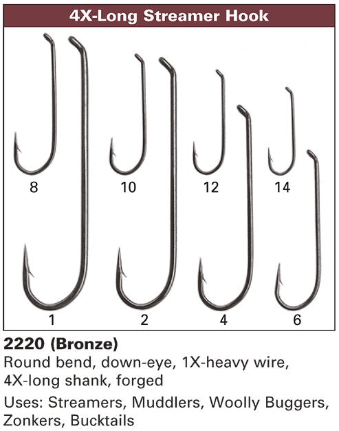 Daiichi 2220 Streamer Hook 4X Long