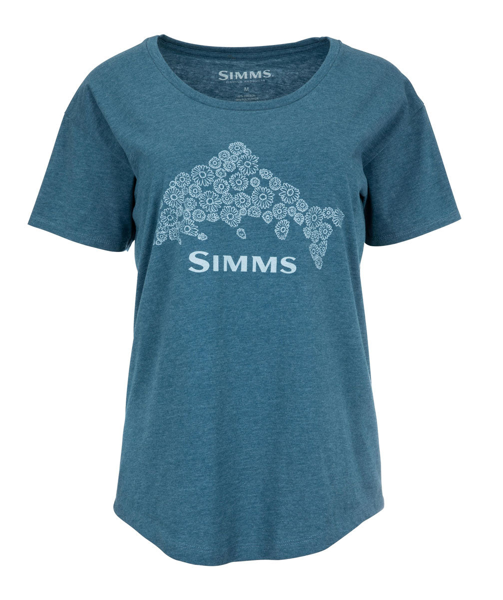 Simms W's Floral Trout Tee Shirt