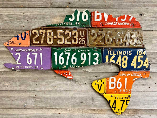 Illinois License Plate Smallmouth Bass