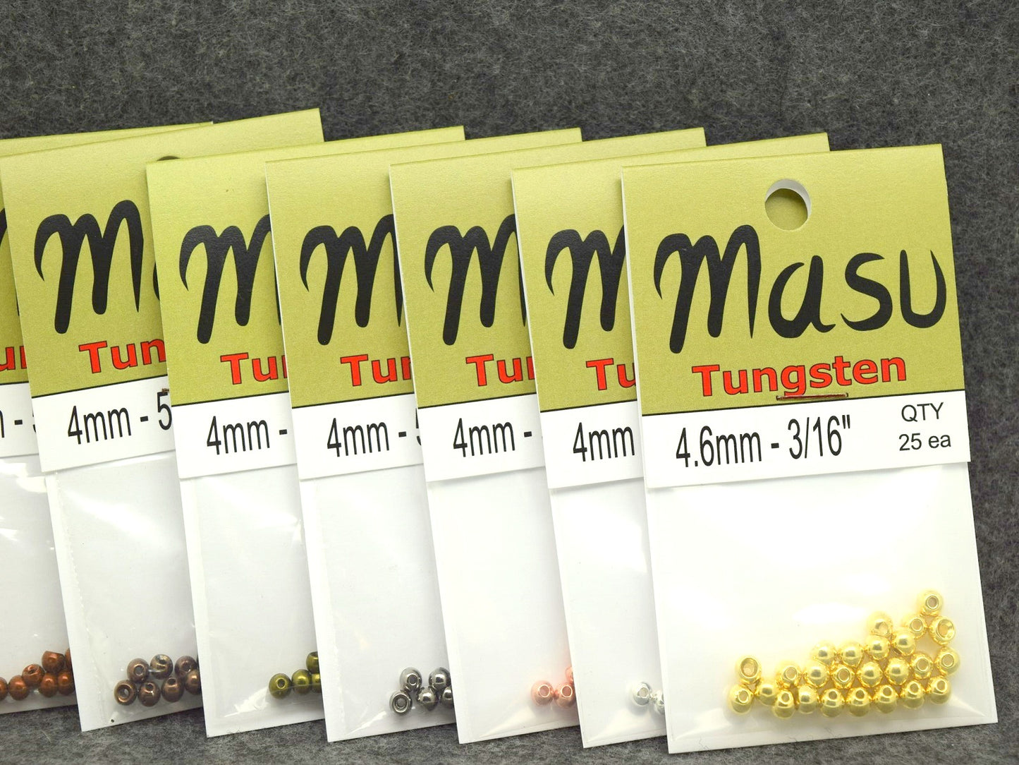 Masu Tungsten Beads 25 Pack