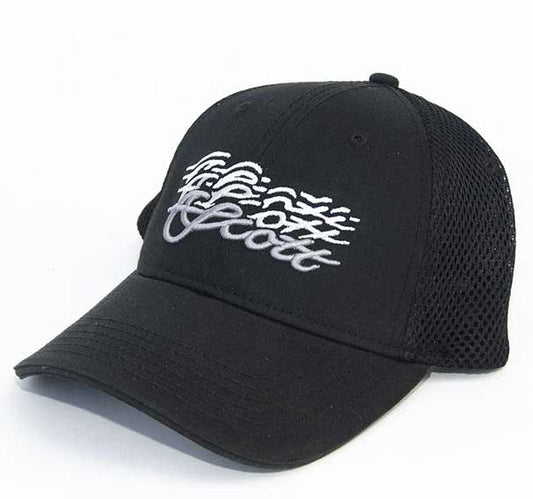 Scott Fitted Black Performance Trucker