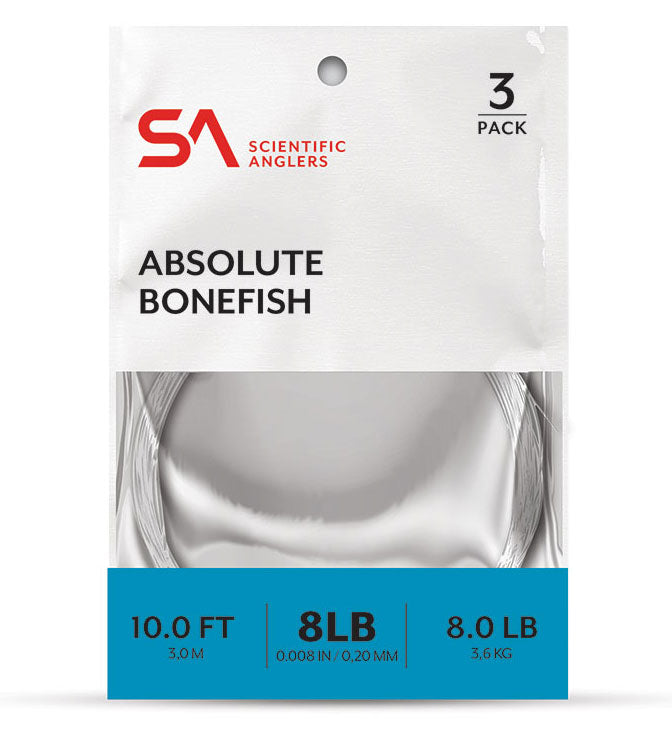 SA Absolute Bonefish Leader 3 Pack