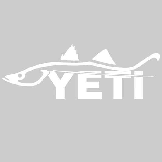 Yeti Snook Window Decal