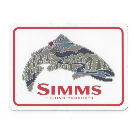 Simms Troutscape Sticker