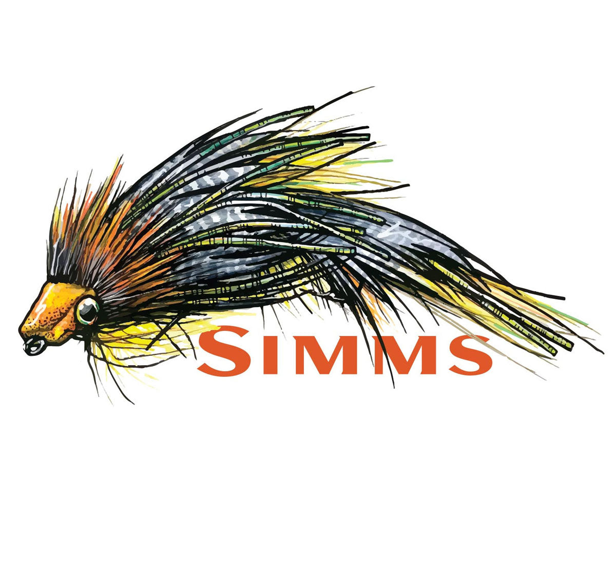 Simms Streamer Sticker