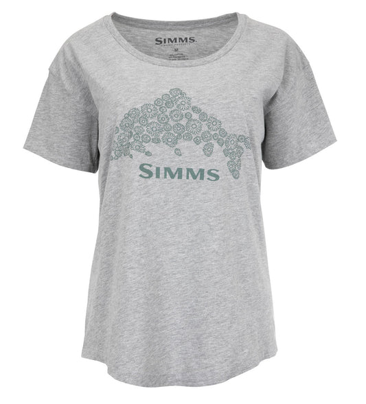 Simms W's Floral Trout Tee Shirt